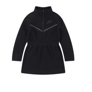 $85 Nike Tech Girls L/S Beautiful Black Dress Size 6X (6-7 yrs) 36M883